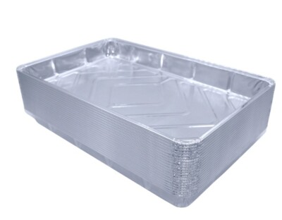 Große Folienschale Backbehälter 12'' x 8'' Recyclebar Aluminium Bräter Backform