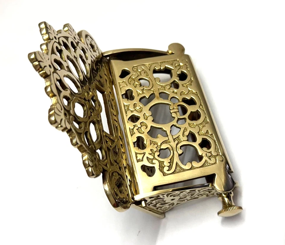 Antique Victorian Ornate Solid Brass Toilet Roll Holder – Vintage Elegant Holder - Image 3 of 4