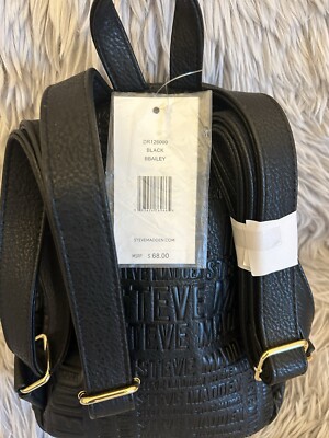 Backpack Steve Madden All over Logo small backpack gold trim  display picture 2