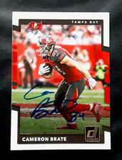 CAMERON BRATE TAMPA BAY BUCCANEERS TIGHT END SIGNED AUTOGRAPHED FOOTBALL CARD