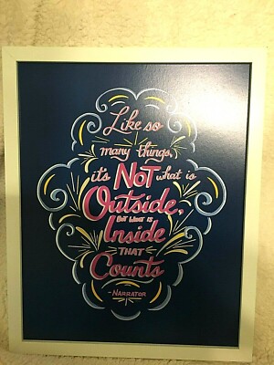 Disney Wisdom October Aladdin/Genie Wall Art Decor Limited Edition #10 of 12