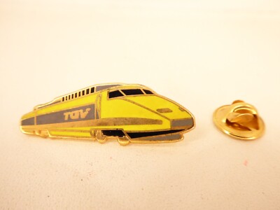 PIN'S BADGE Transport Train Sncf Tgv La Poste Jaune EUR 4,00 - FR