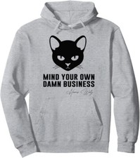 Childless Cat Lady Mind Your Own Business Kamala Cute Unisex Hooded Sweatshirt