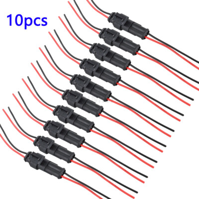 8 Waterproof Electrical Wire Connector Plug Cable Superseal Amp/Tyco 2 Pin 12V - Foto 13