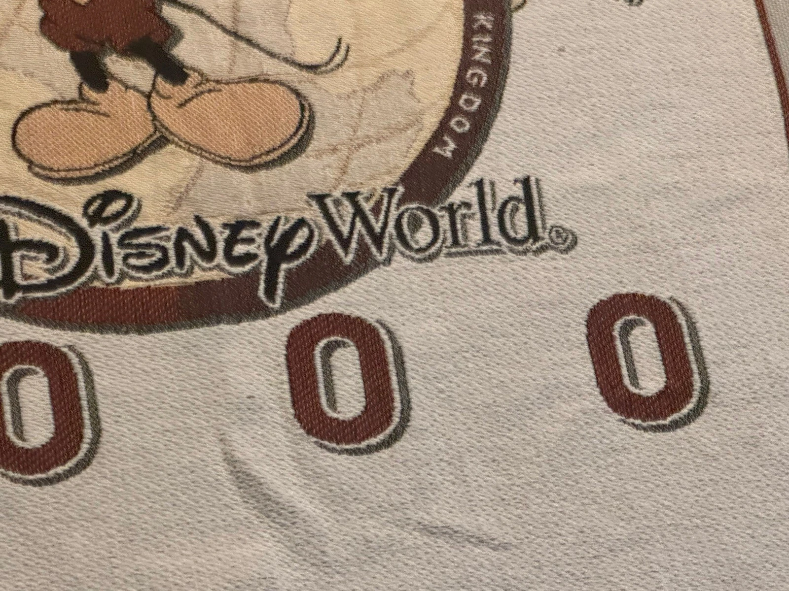 Vintage Disney World Mickey Mouse Tapestry Throw Blanket 2000 Epcot MGM Studios