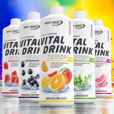 Best Body Low Carb Vital Drink Mineraldrink Getränke Sirup Konzentrat 11,94 /L