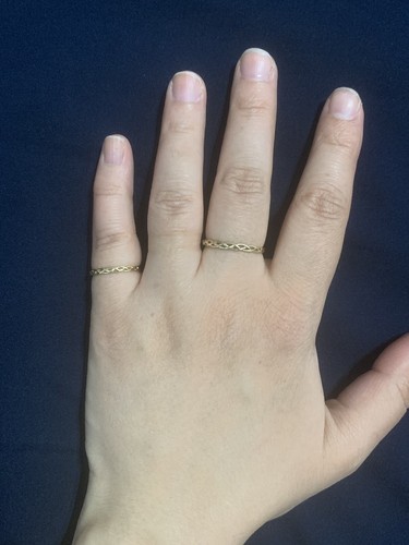 14k Solid Gold Handmade Braided Twist Ring Size 8, Gift for Women - Jewelry - Picture 4 of 11