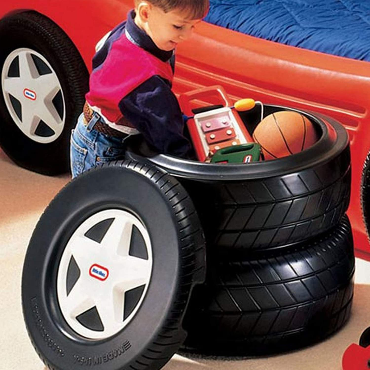 Little Tikes Classic Racing Tire Toy Chest | eBay
