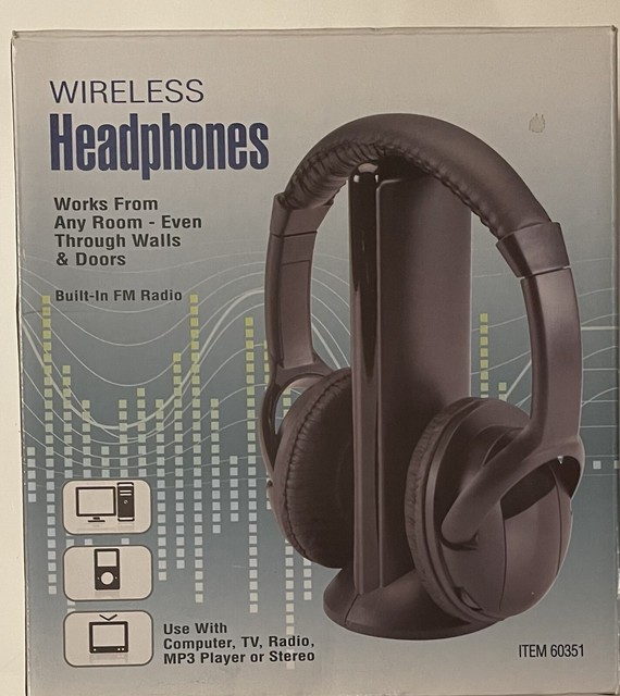 Wireless Headphones With Builtin Stereo FM Radio Harbor Freight for