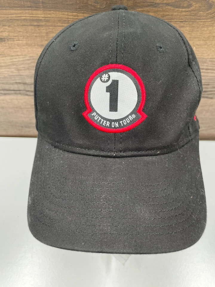 Odyssey #1 Putter on Tour Golf Promo Correa Trasera Gorra Negra Ajustable Foto 2 de 4