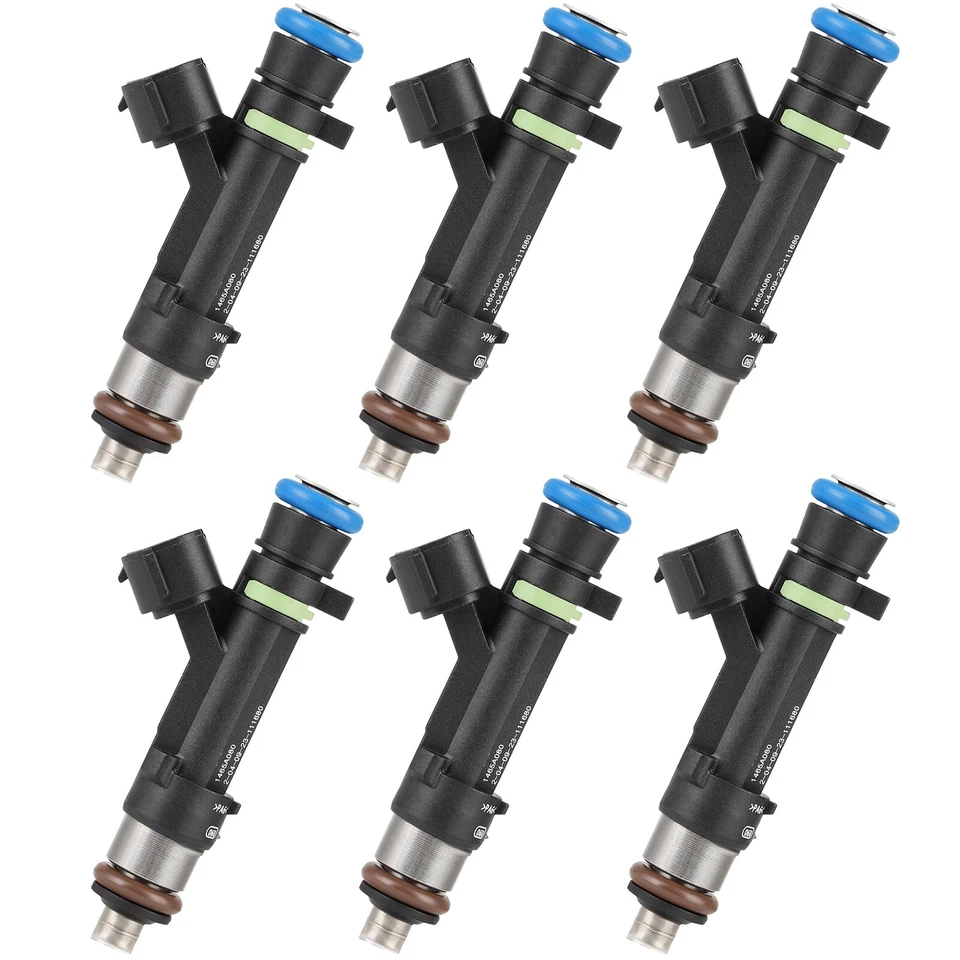 Inyectores de combustible 6 piezas para Mitsubishi Outlander 2007-2012 2013 3,0 L V6 1465A080 Foto 3 de 4