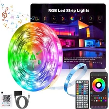 100Ft LED Strip Lights, Smart Light with App Remote Control, RGB LED Lights for 