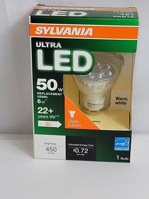 Sylvania Bulb LED Ultra PAR16 GU10 6W 50W 450L 3000K NIB