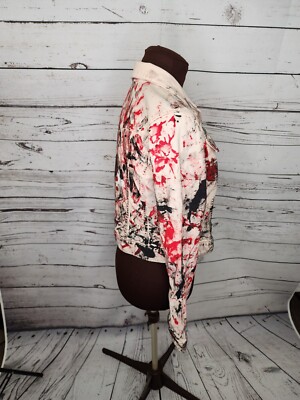 Upcycled Jessica Simpson Paint Blood Splatter Jacket Coat | eBay