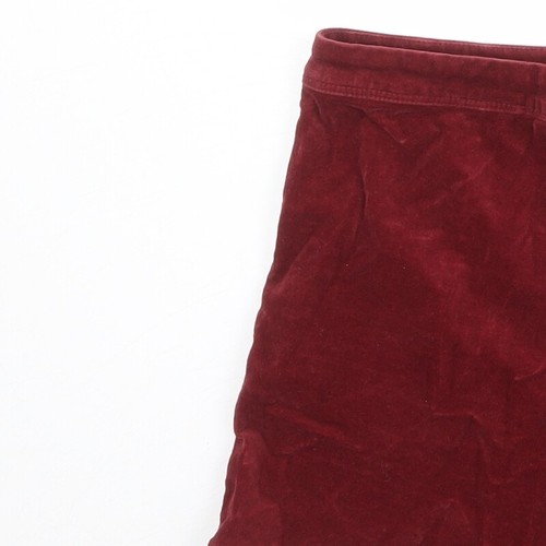 River Island Womens Red Cotton Blend Basic Shorts Size 10 L4 Reg - Picture 9 of 10