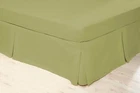 200 Thread Count Polycotton Platform Valance Sheet Single Bed Size Olive Green