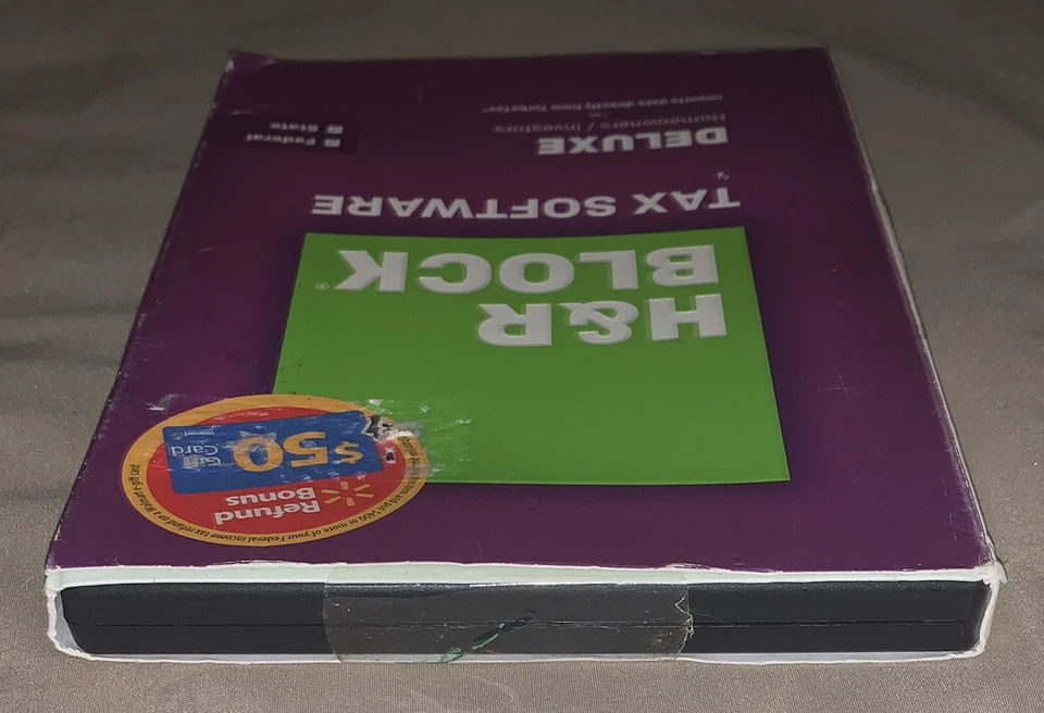 SEALED NEW H&R Block 2014 DELUXE Taxes Homeowner/Investor Federal+State tax CD - Image 3 of 4