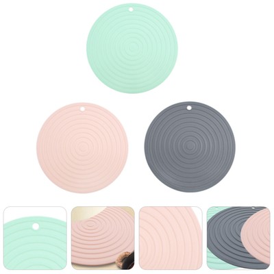  3 Pcs Auflauf-Topfhalter Siebe Für Die Küche Rundes Silikonpad