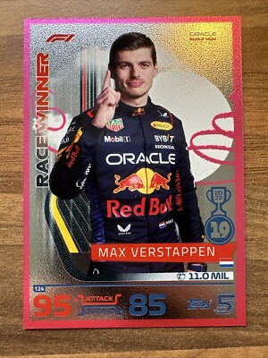 Turbo Attax 2024 #124 Max Verstappen Parallel Pink