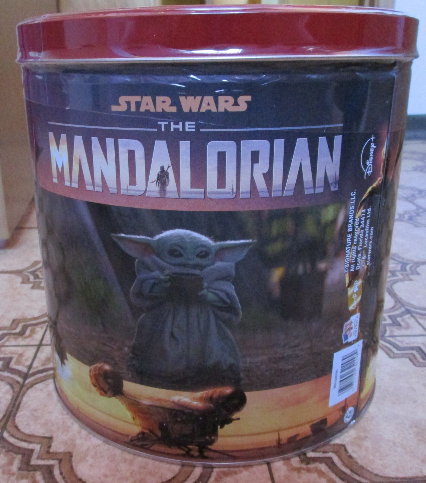 NEW Star Wars Mandalorian Baby Yoda Popcorn Holiday Tin eBay