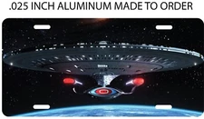 STAR TREK ENTERPRISE D LICENSE PLATE FRONT FOR AUTO 12X6 ALUMINUM NEW 2