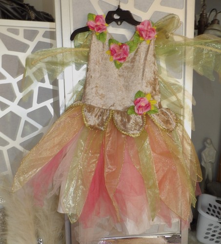FAIRY DUST 3 PC.DEER FAIRY COSTUME DRESS,HEADBAND& WAND ( M : 5/6) - Picture 2 of 8