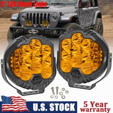2pcs 5inch 50w Led Work Light Pods Spot Flood Combo Fog Lamp Offroad Driving Car