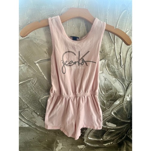 Calvin Klein Jeans Youth Romper Pink Sleeveless Shorts Casual Outfit Size 6 - Picture 15 of 15