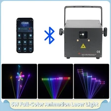 5W DMX512 ILDA App Control RGB Animation Laser Light for Wedding KTV Stage