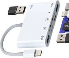 SALE 5-in-1 Lightning USB Adapter SD Kartenleser USB 3.0 OTG für iPhone & iPad