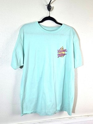 Volcom Stone Mens L Mint Green Graphic T Shirt Surf Skate Beach Tropical