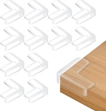 12 Pack Table Corner Protectors Clear Furniture and Edge Guards