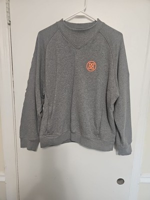G/Fore Girls Golf Too Mock Sweatshirt Pullover Large Grey Womens Golf GFore
