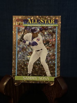 2026 Topps 75 1998 Sammy Sosa All-Star crackle foil Gold #SIS-5 Chicago Cubs /50