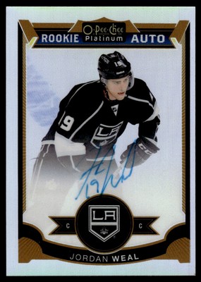 2015-16 O-Pee-Chee Platinum RAINBOW Jordan Weal Rookie Auto Los Angeles Kings