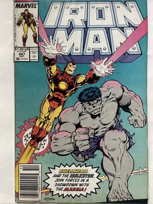Iron Man #247 Vol. 1 1989 Marvel Comics 1st App - Comic Book  Hulk