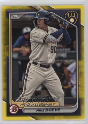 2024 Bowman Prospects Yellow Border 57/75 Mike Boeve #BP-138 1g5l