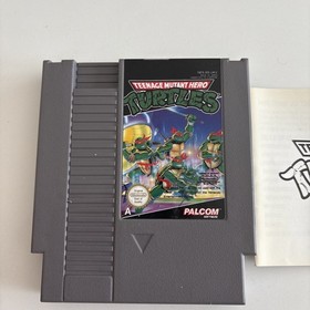 Teenage Mutant Hero Turtles NES Nintendo Game Cartridge + Manual PAL UK TMNT