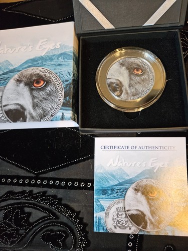 Rep. of Congo 2017 Nature's Eyes Kodiak Bear 2 oz coin with OGP and COA