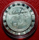 SilverTowne Stackable Prospector Poker Chip Medallion 1 Troy oz..999 Fine Silver