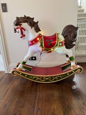 New 3.5ft Long 1.06 m LED Rocking Horse HOME ACCENTS HOME DEPOT