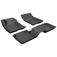 Car Floor Mats Liner Set For 2022-2025 Ford Maverick 3D Molded TPE All-Weather
