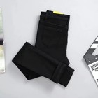 Hosen für Damen Thermo-Jeans Fleece gefütterte Denim-Hose Stretchhose Skinny