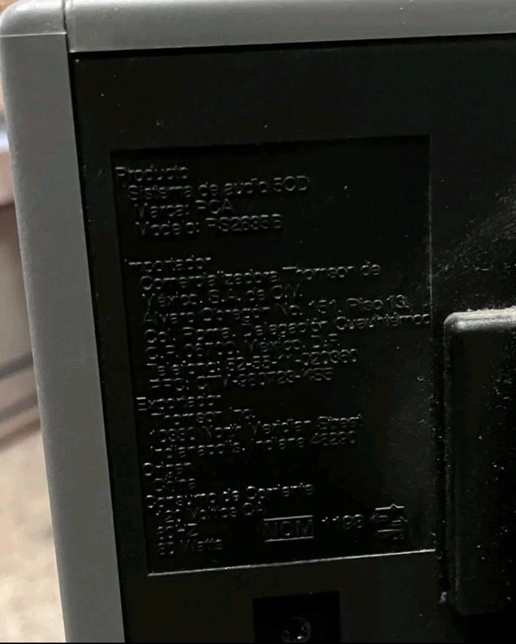 RCA RS 2635 Stereo AM/FM Radio, Tape, CD, 5-Disc Changer Shelf System . TESTED. - Image 3 of 4