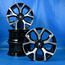 21 Zoll BMW X7 G07 Y-Speiche 752 Alufelgen 6885141 Schwarz CNC Original