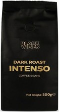 Black Vibes - Coffee Beans (500g) | Dark Roast Intenso | Robusta Coffee | Fresh 24.02 per kilo