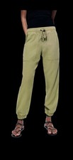 ZARA JOGGING PANTS WITH POCKETS Size Large Olive Leisure School Work Dress Pants