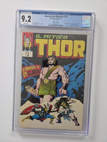 JOURNEY INTO MYSTERY #124 CGC 9.2 NM- 2ND APP HERCULES ITALIAN ED MARVEL KEY - Picture 1 of 5