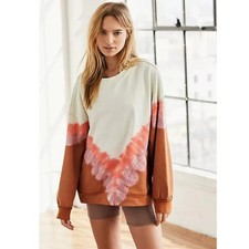 Free People Ombre Tie-Dye Metti Crew Sweatshirt Size Small