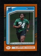 2024 Panini Donruss Rated Rookie Jersey Number 30/74 Olumuyiwa Fashanu #330 6q5